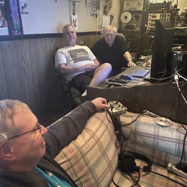 Frankie Liszka and the Blue Magic Band.  Recording Studio pictures. 2025. Frankie Liszka, Matt Lewandowski and Gary Rhamy.