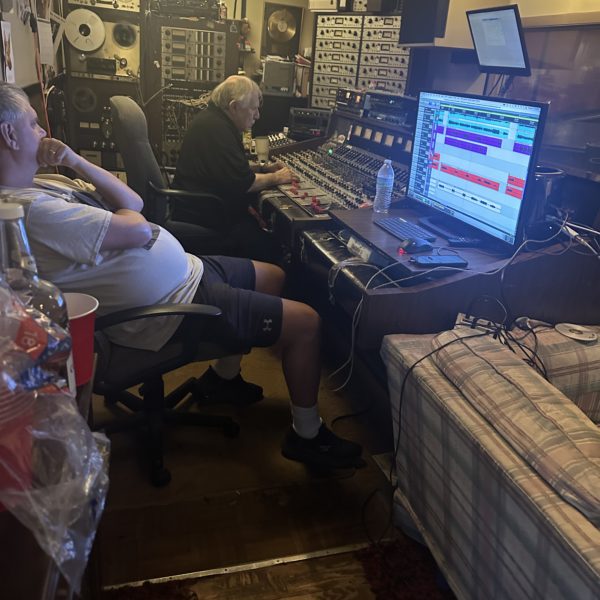 Frankie Liszka and the Blue Magic Band.  Recording Studio pictures. 2025. Peppermint Studio. Gary Rhamy and Matt Lewandowski.